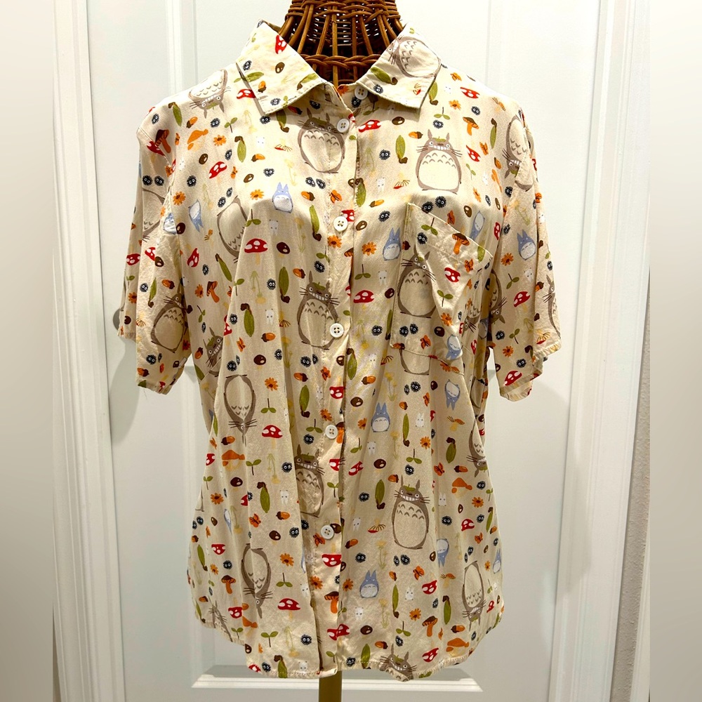 My Neighbor Totoro Button Up Shirt